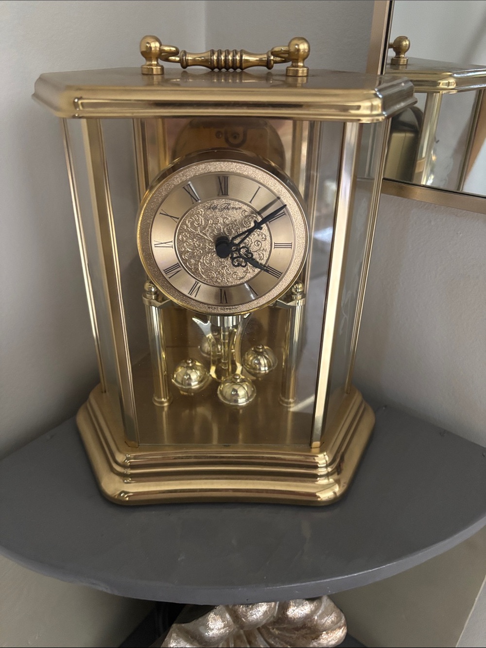 Brass Mantel Clock – Gold Decorative Table Clock